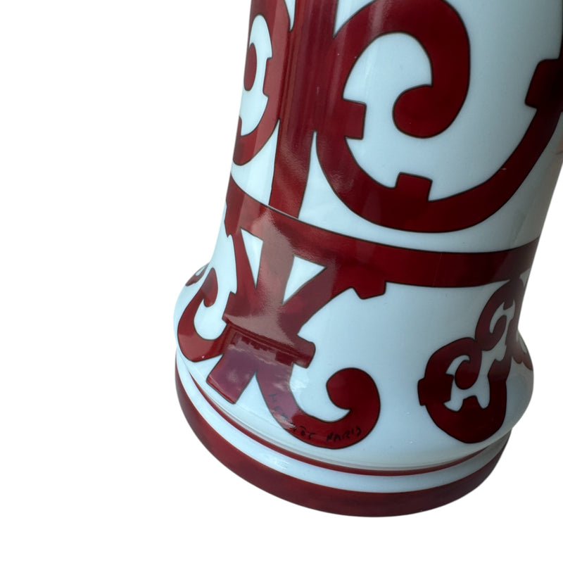 Balcon du Guadalquivir Vase Red and White