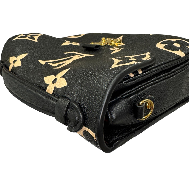 Giant Pochette Metis Empreinte Monogram Black Beige GHW