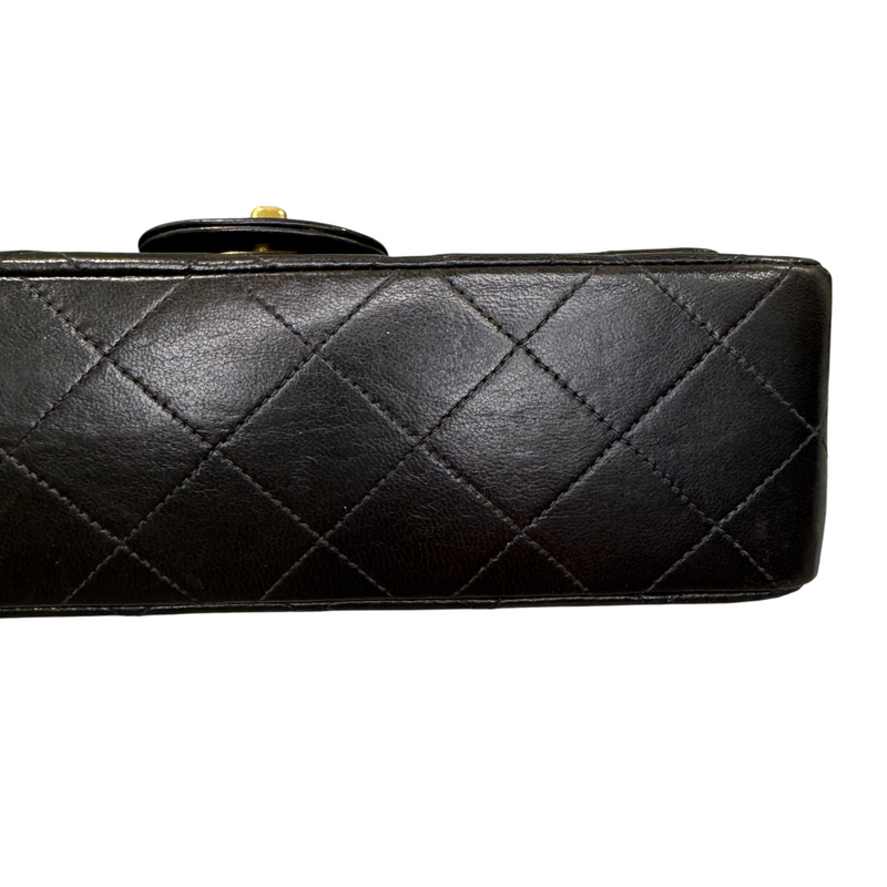 Classic Vintage Double Flap Small Lambskin Black GHW