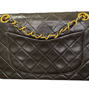 Classic Vintage Double Flap Small Lambskin Black GHW