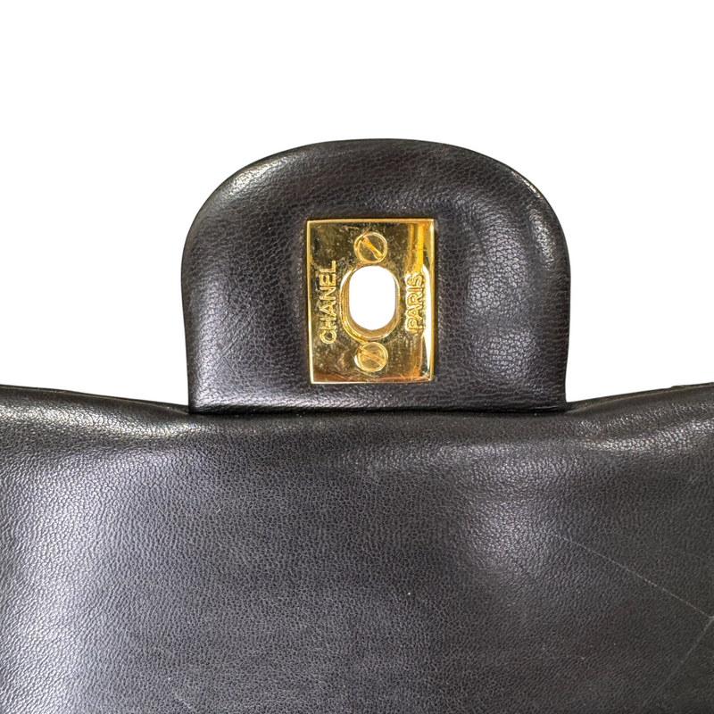 Classic Vintage Double Flap Small Lambskin Black GHW