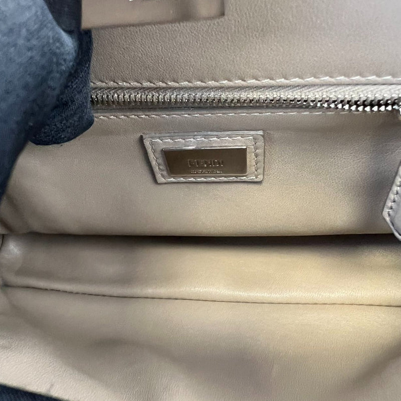 Mini Peekaboo Iconic Satchel Nappa Tortora SHW