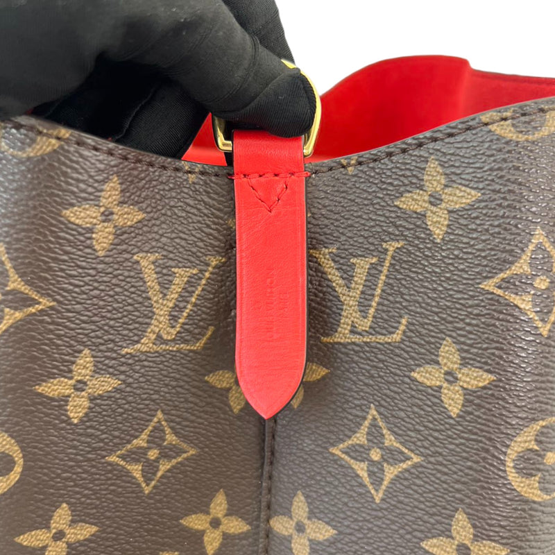 Neonoe MM Monogram Coquelicot Red GHW