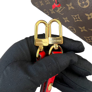 Neonoe MM Monogram Coquelicot Red GHW