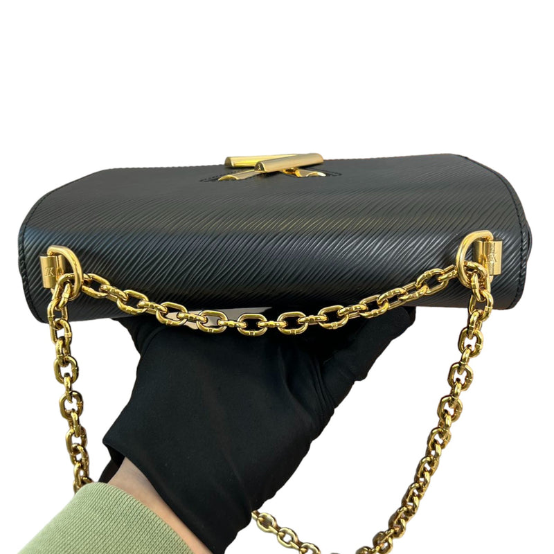 Twist MM Shoulder Bag Epi Black GHW