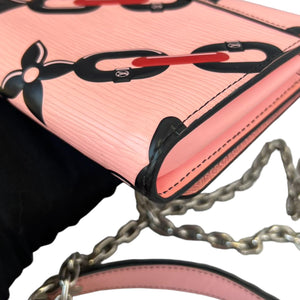 Chain Flower Twist WOC Shoulder Epi Pink SHW