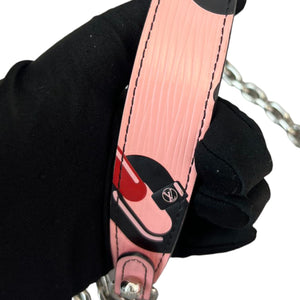 Chain Flower Twist WOC Shoulder Epi Pink SHW