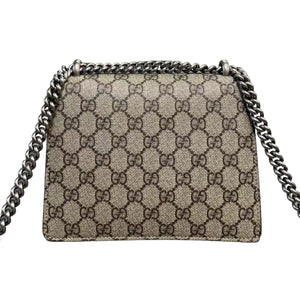 Dionysus Mini GG Supreme Monogram Beige With Red Interior SHW