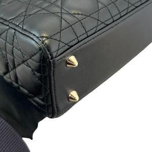 My ABCDior Lady Dior Small Lambskin Quilted Black GHW