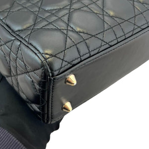 My ABCDior Lady Dior Small Lambskin Quilted Black GHW