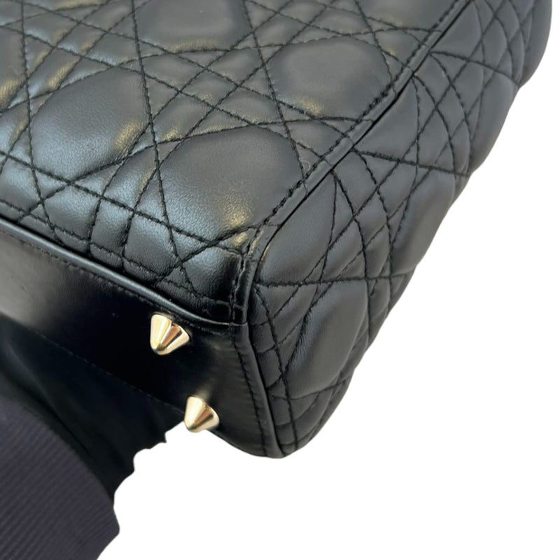 My ABCDior Lady Dior Small Lambskin Quilted Black GHW