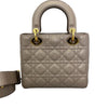 Lady Dior Small Jeweled Swan Lambskin Taupe GHW