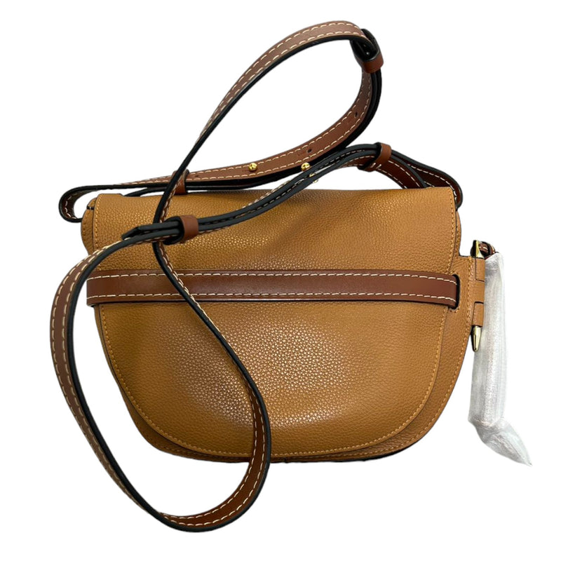 Small Gate Crossbody Calfskin Brown GHW