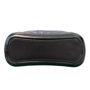 Gabrielle Hobo Small Aged Calfskin Quilted Navy Black MHW