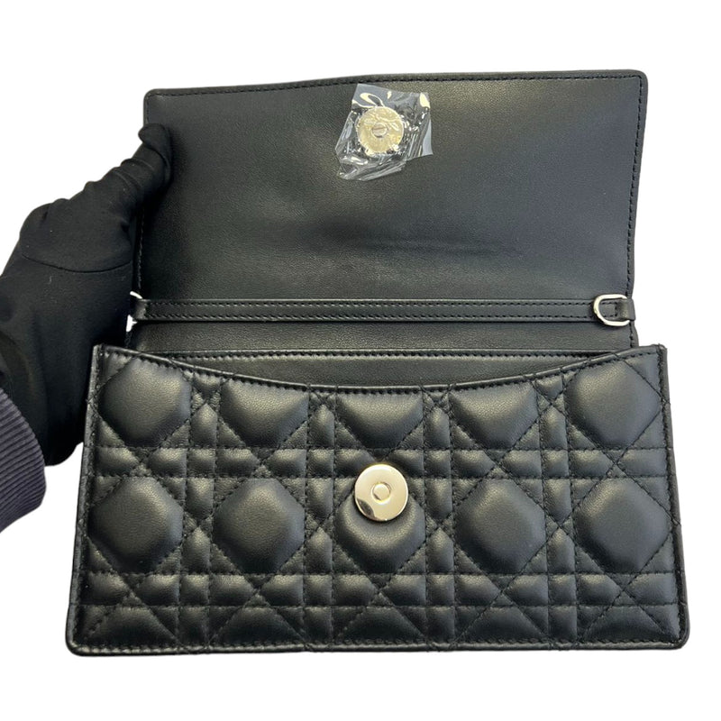 Miss Dior Mini Lambskin Cannage Black GHW