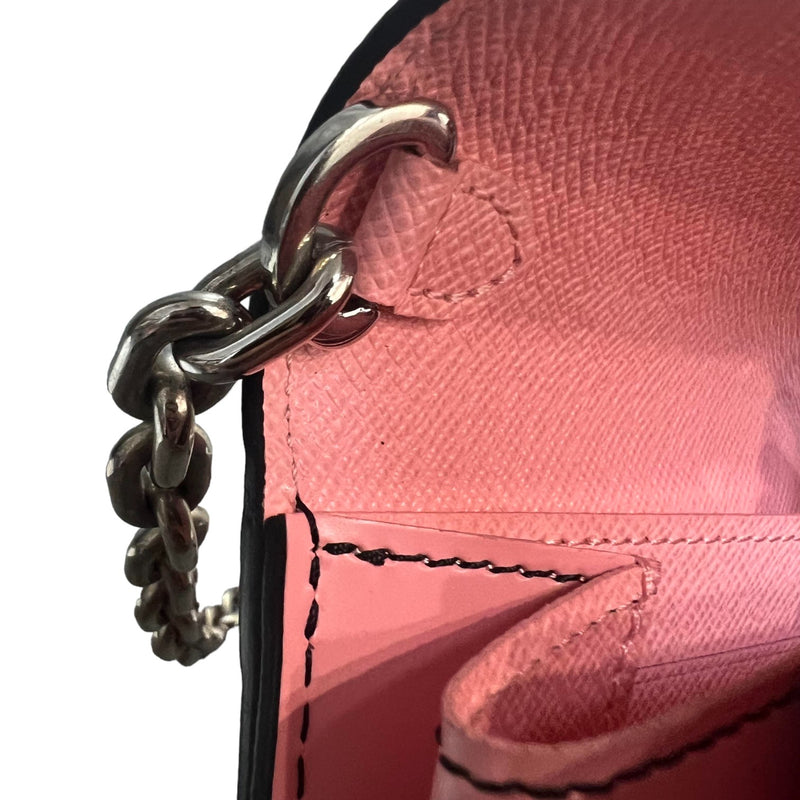 Twist Chain Wallet Chain Flower Print Epi Pink SHW