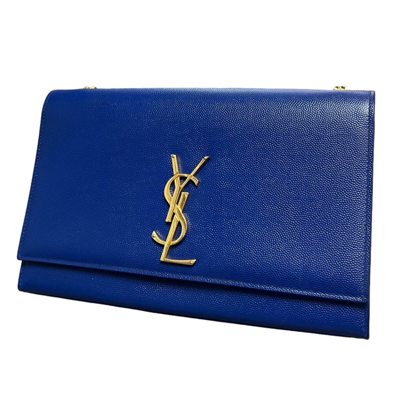 Kate Satchel Medium Grain De Poudre Blue GHW