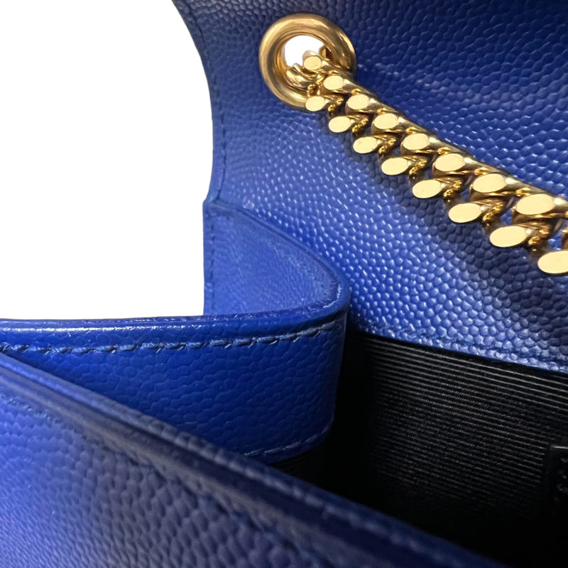 Kate Satchel Medium Grain De Poudre Blue GHW