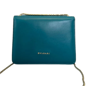 Serpenti Forever Shoulder Calfskin Embellished Teal GHW