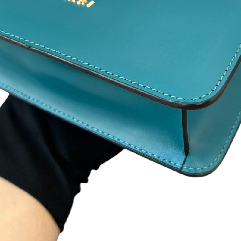 Serpenti Forever Shoulder Calfskin Embellished Teal GHW