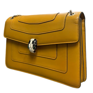 Serpenti Forever Medium Calfskin Yellow GHW