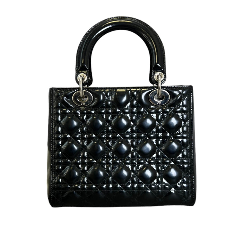 Lady Dior Medium Patent Cannage Black SHW