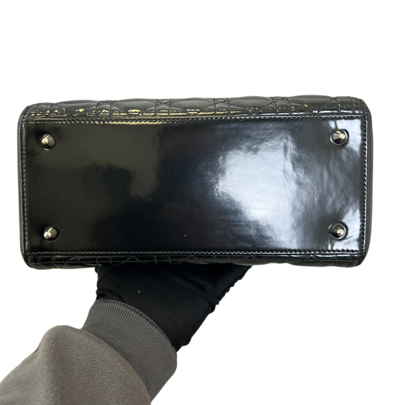 Lady Dior Medium Patent Cannage Black SHW