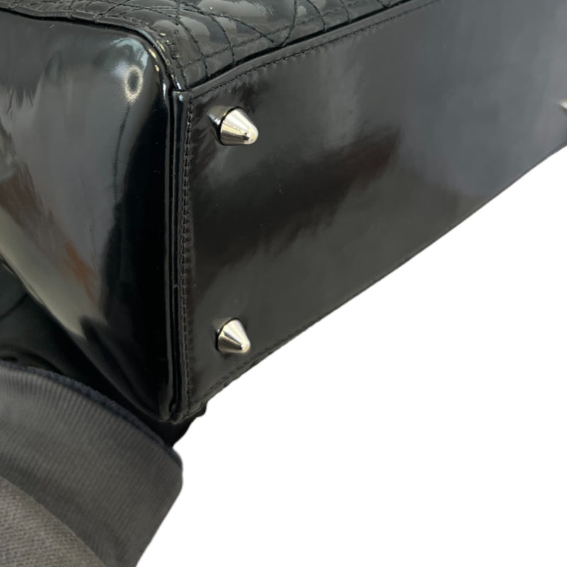 Lady Dior Medium Patent Cannage Black SHW