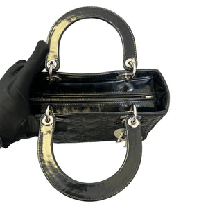 Lady Dior Medium Patent Cannage Black SHW