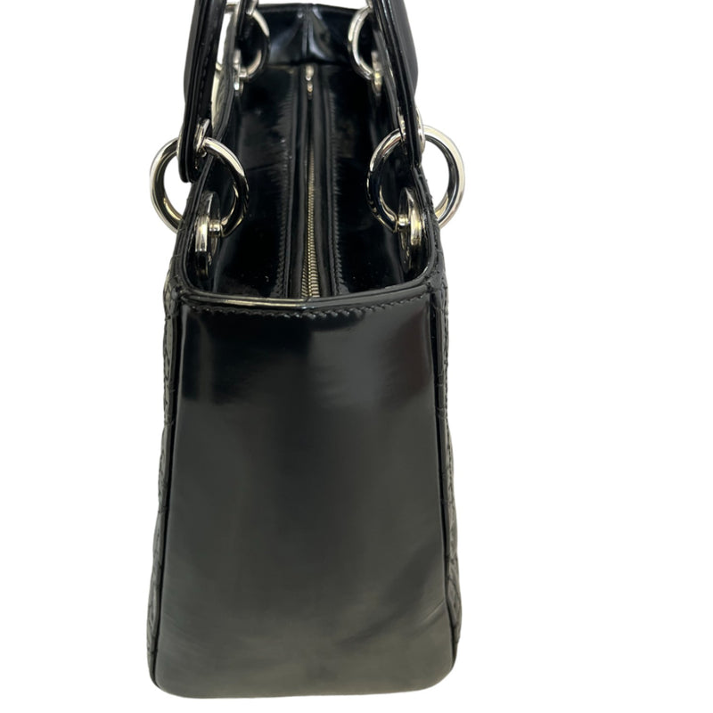 Lady Dior Medium Patent Cannage Black SHW