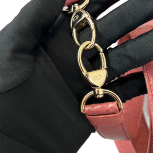 Lady Dior Medium Python Quilted Pink GHW