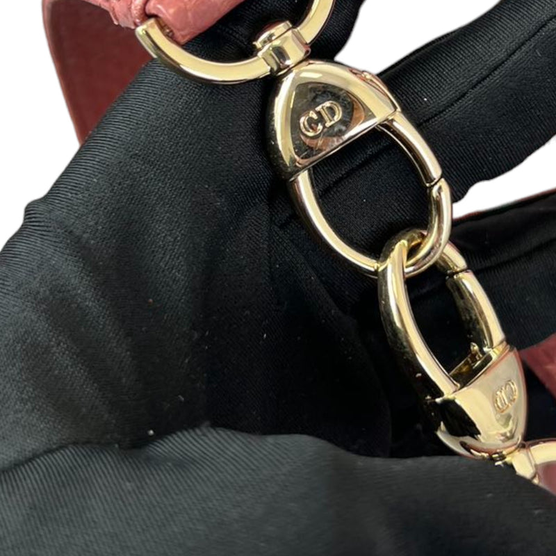 Lady Dior Medium Python Quilted Pink GHW
