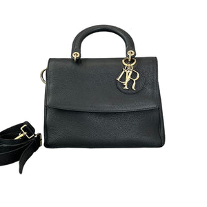 Be Dior Flap Small Bullcalf Black GHW