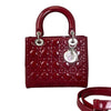 J'Adior Flap Bag with Chain in Red