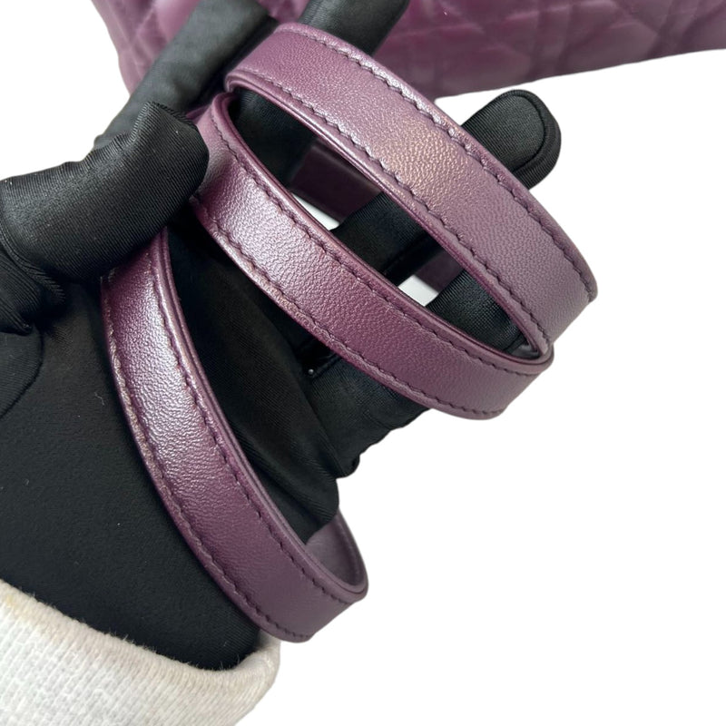 Lady Dior Medium Lambskin Cannage Purple SHW