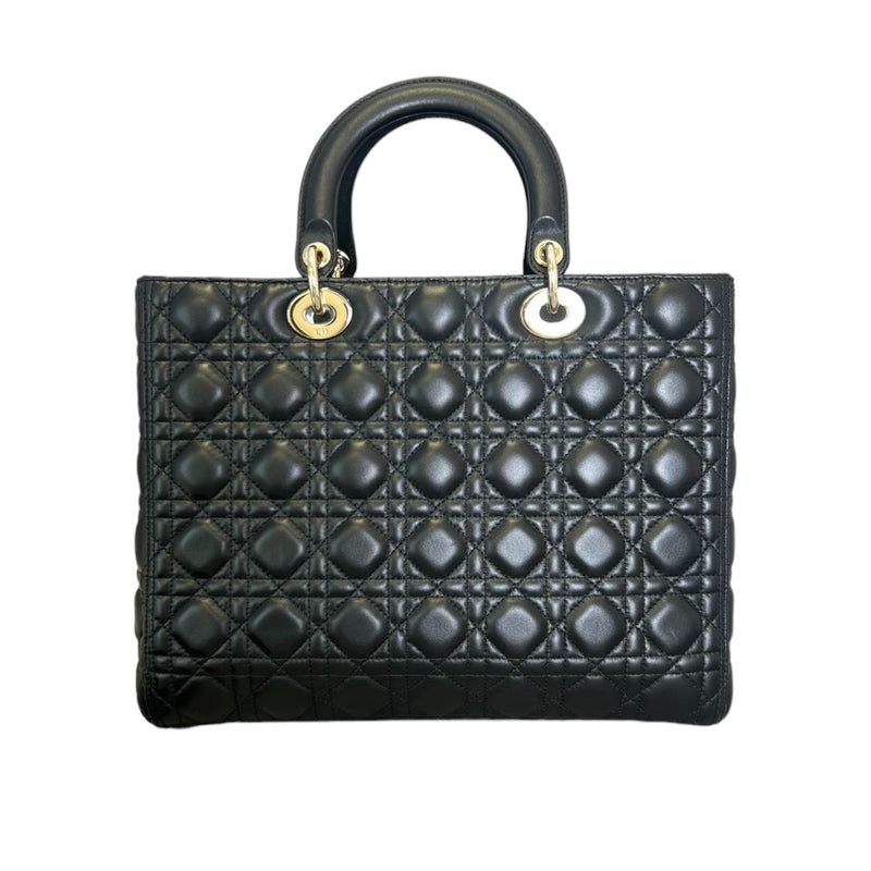 Flap Lady Dior Large Lambskin Black GHW