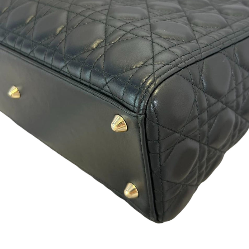 Flap Lady Dior Large Lambskin Black GHW