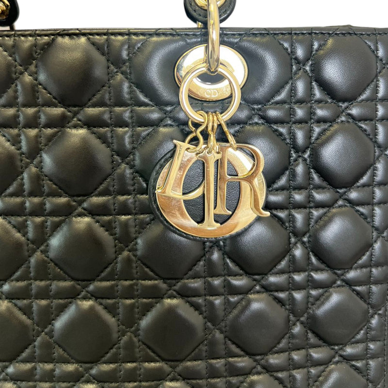 Flap Lady Dior Large Lambskin Black GHW