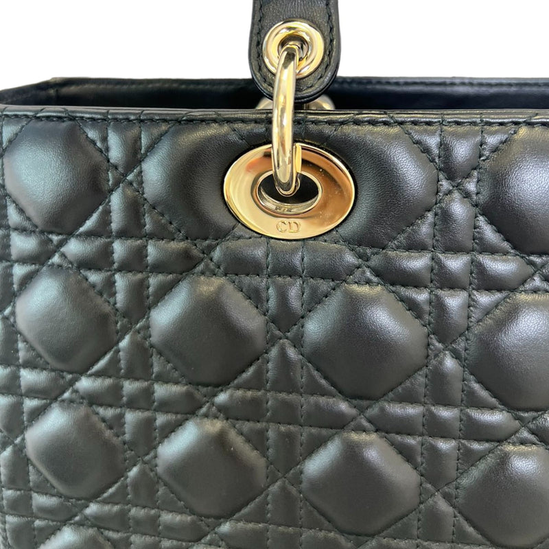 Flap Lady Dior Large Lambskin Black GHW