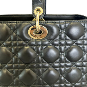 Flap Lady Dior Large Lambskin Black GHW