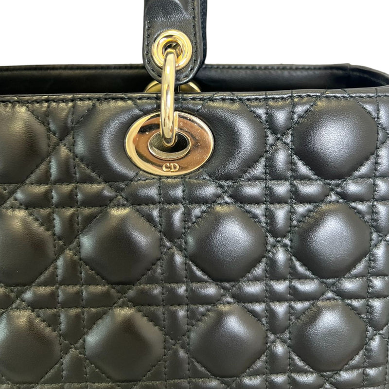 Flap Lady Dior Large Lambskin Black GHW