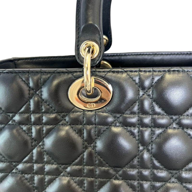 Flap Lady Dior Large Lambskin Black GHW