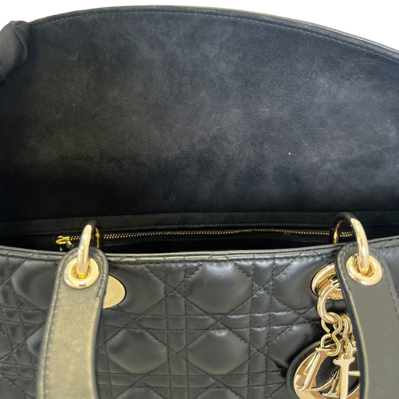 Flap Lady Dior Large Lambskin Black GHW