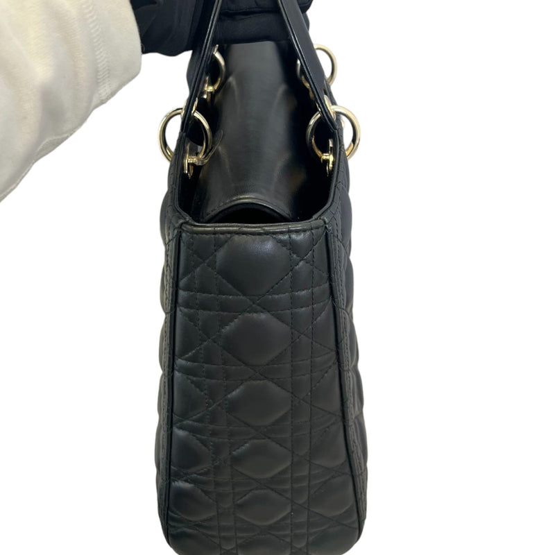 Flap Lady Dior Large Lambskin Black GHW