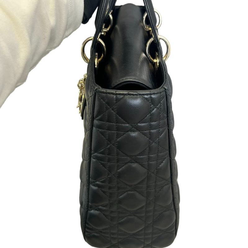 Flap Lady Dior Large Lambskin Black GHW