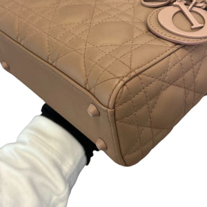 Lady Dior Mini Ultra Matte Calfskin Cannage Beige