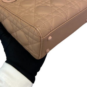 Lady Dior Mini Ultra Matte Calfskin Cannage Beige