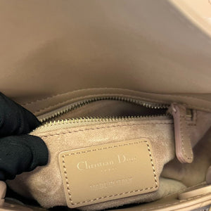 Lady Dior Mini Ultra Matte Calfskin Cannage Beige