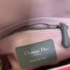 Tri-Color Lady Dior Mini Lambskin Dark Pink SHW