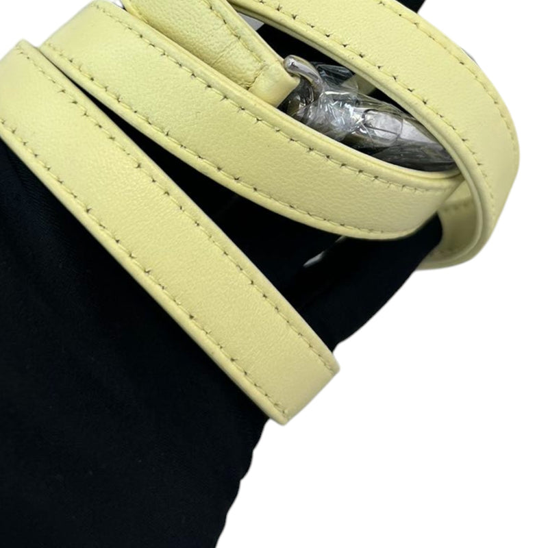 Lady Dior Medium Lambskin Cannage Yellow SHW
